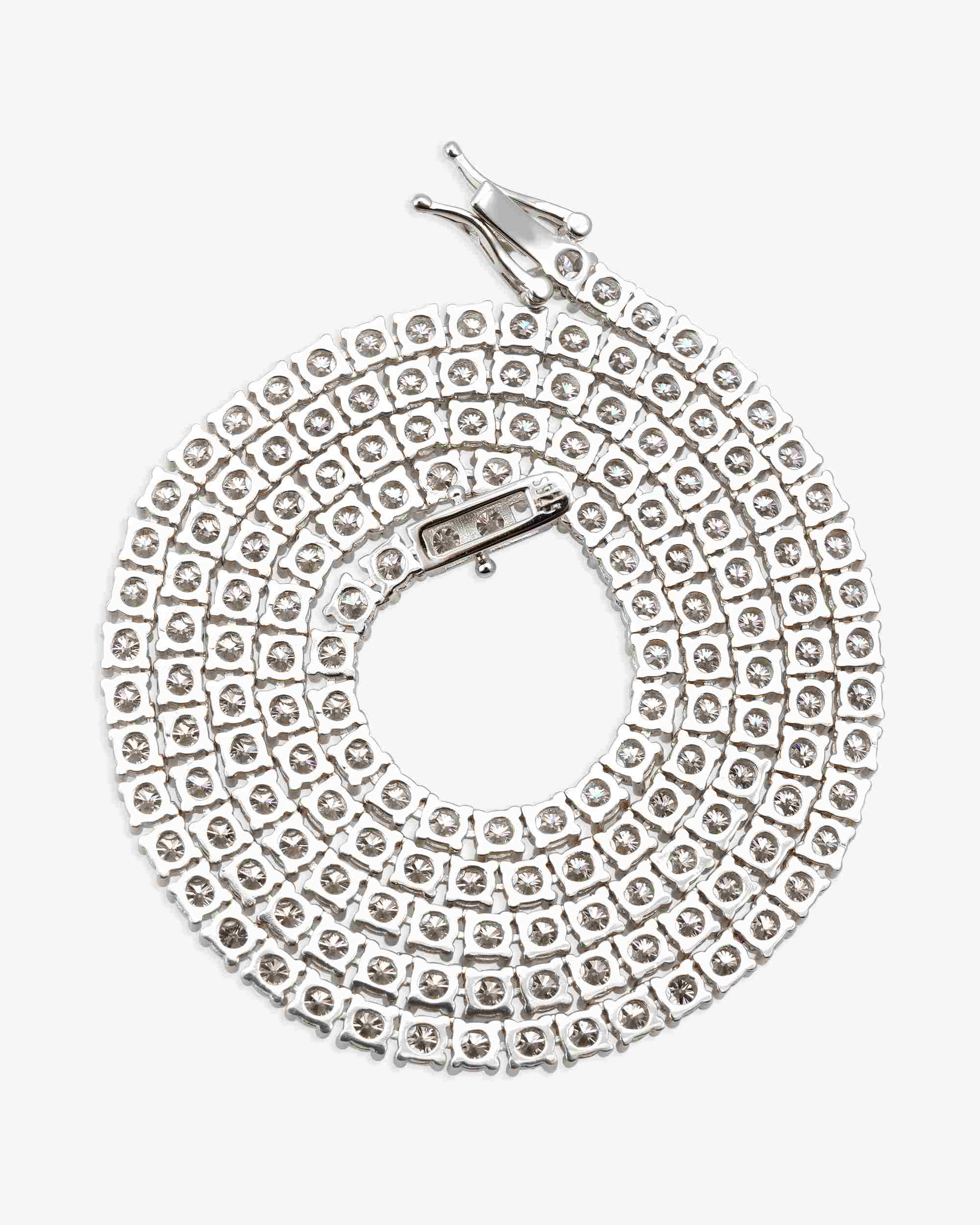 S925 Silver Moissanite Tennis Chain 14K Gold (ALL SIZES) - Image 13