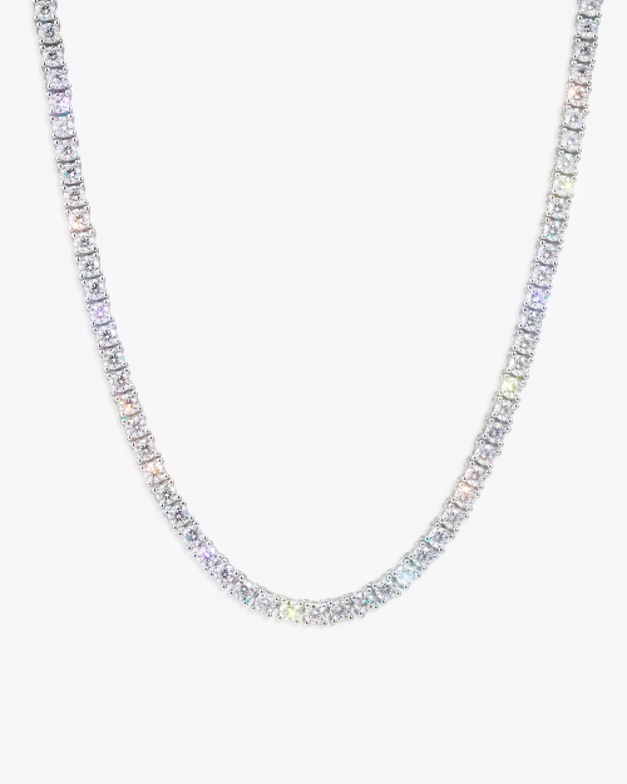 S925 Silver Moissanite Tennis Chain 14K Gold (ALL SIZES) - Image 15
