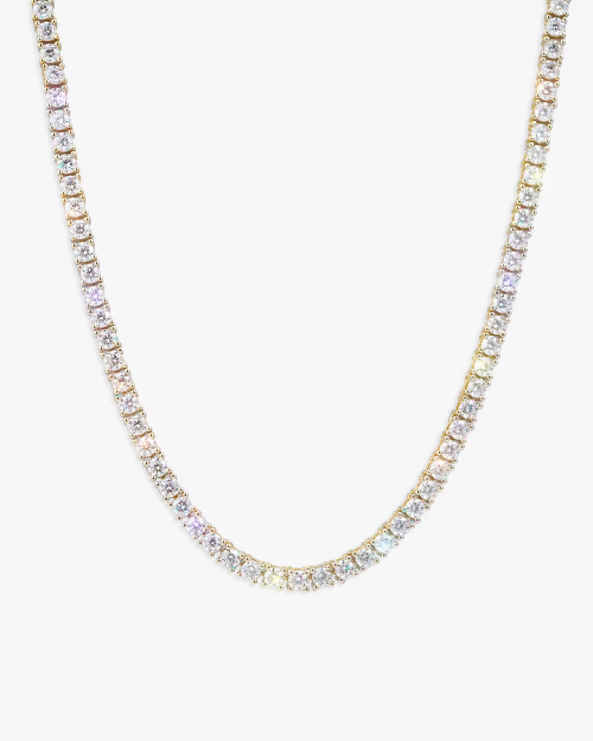 S925 Silver Moissanite Tennis Chain 14K Gold (ALL SIZES) - Image 22