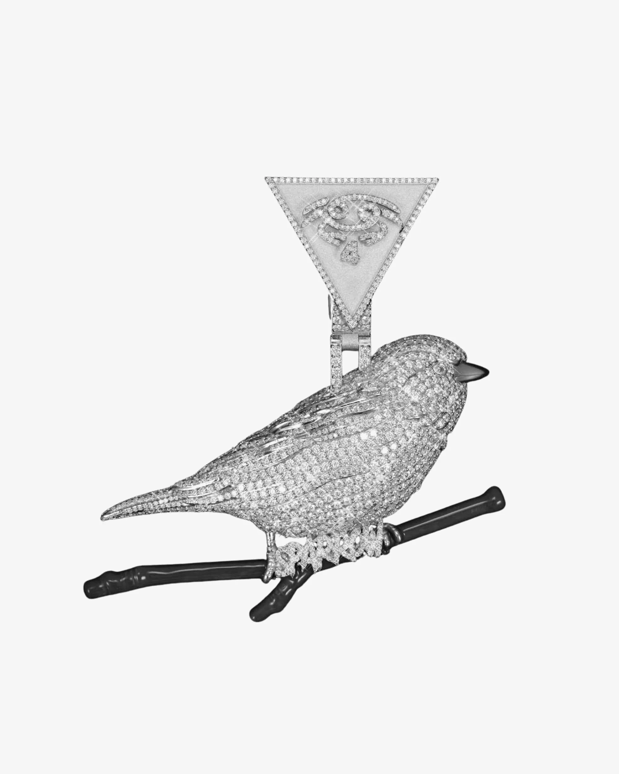 "SPARROW" Custom Moissanite Pendant 14K Gold