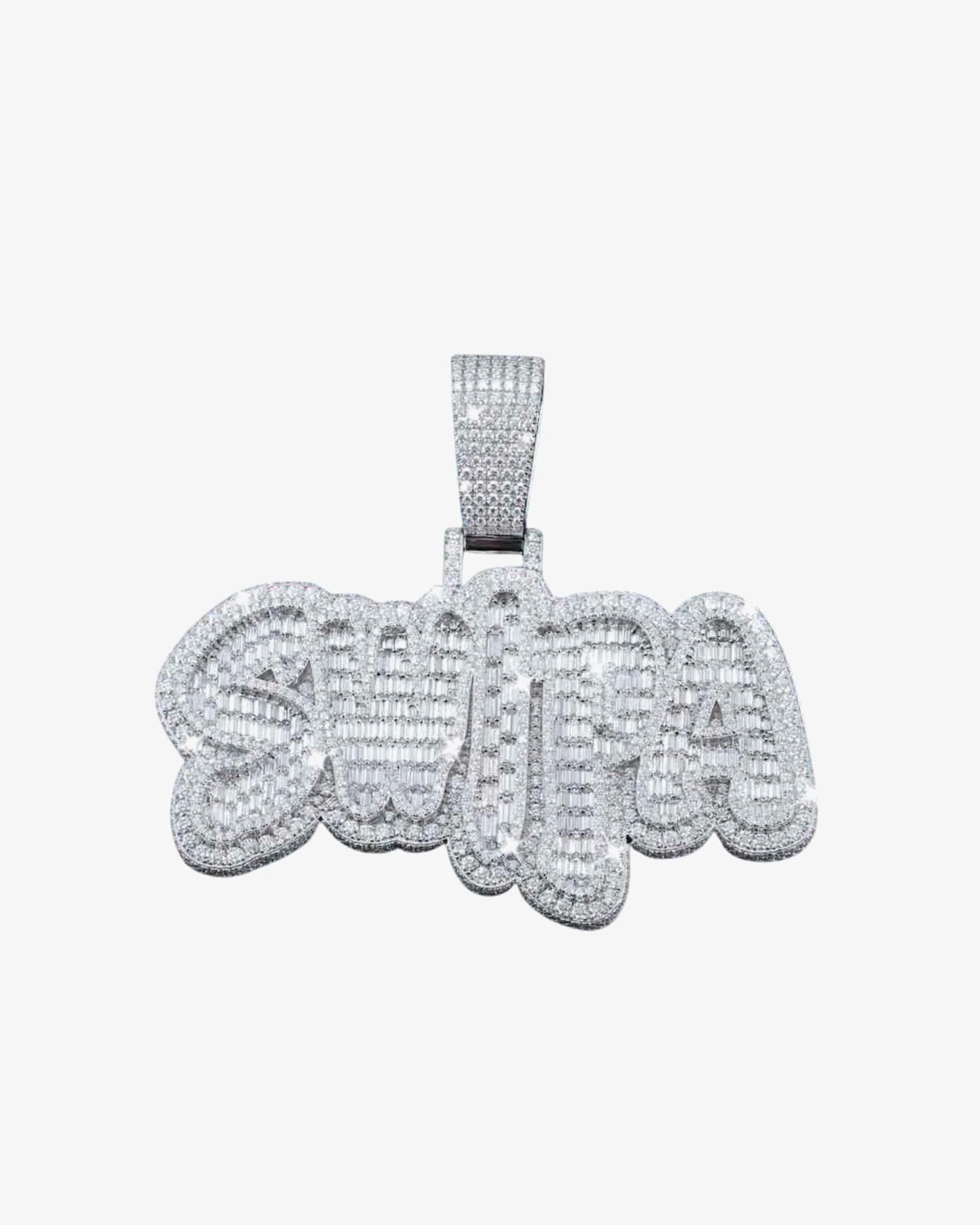 "SWIPA" Custom Pendant 14K White Gold