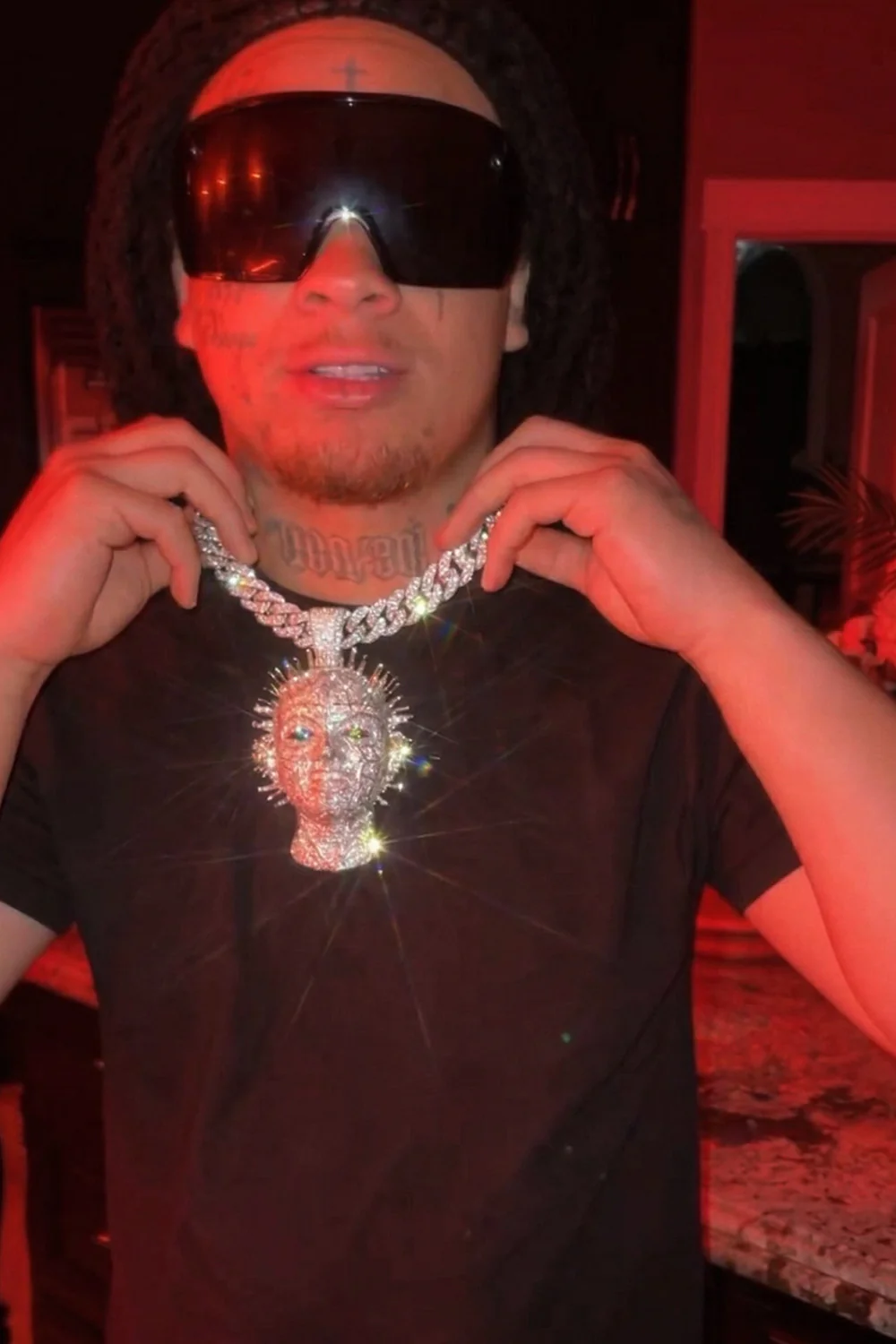 Trippie Redd "NDA" Hell Raiser Custom Diamond Pendant 14K Gold - Image 2