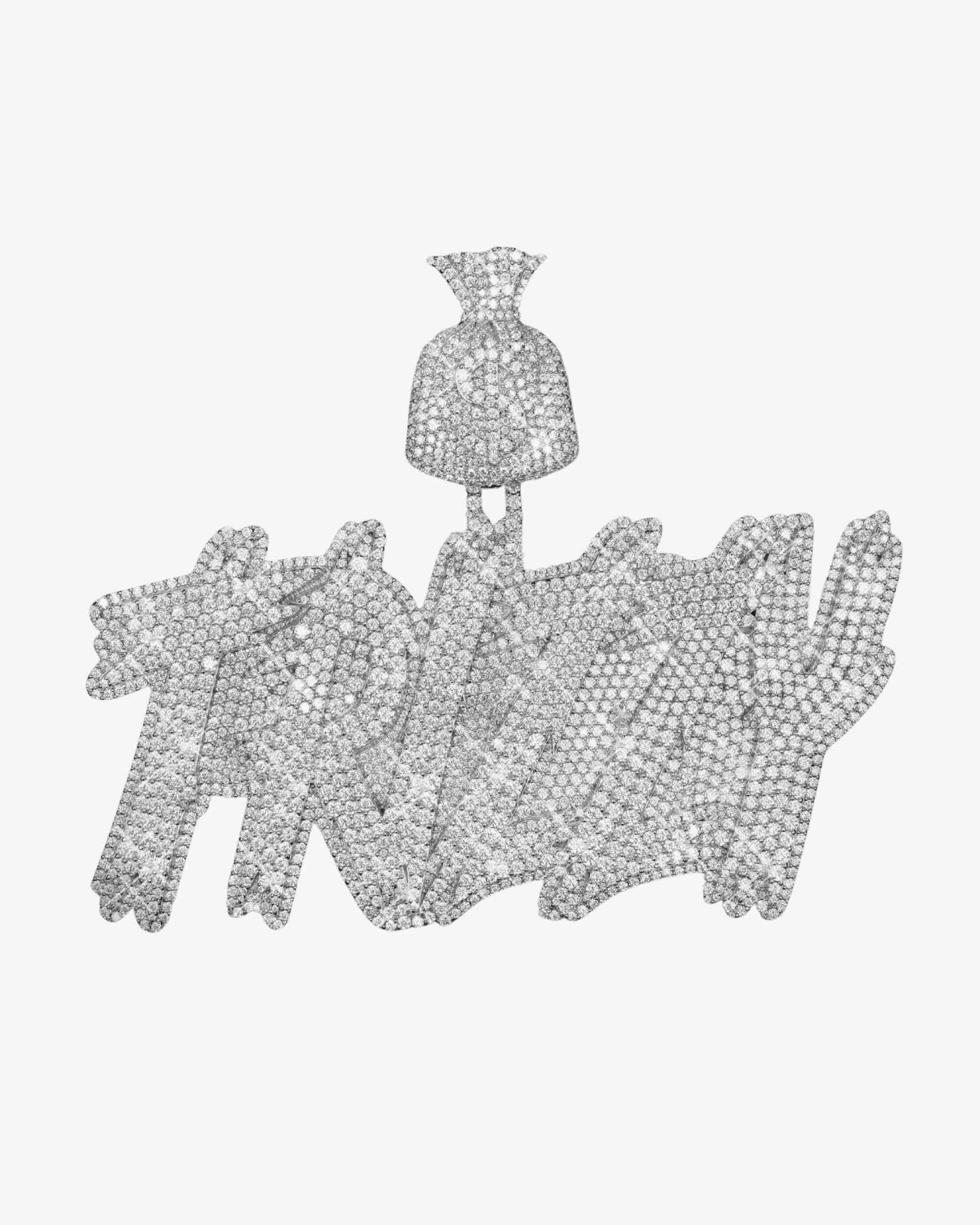 "TRIZZY" Custom Moissanite Pendant 14K Gold