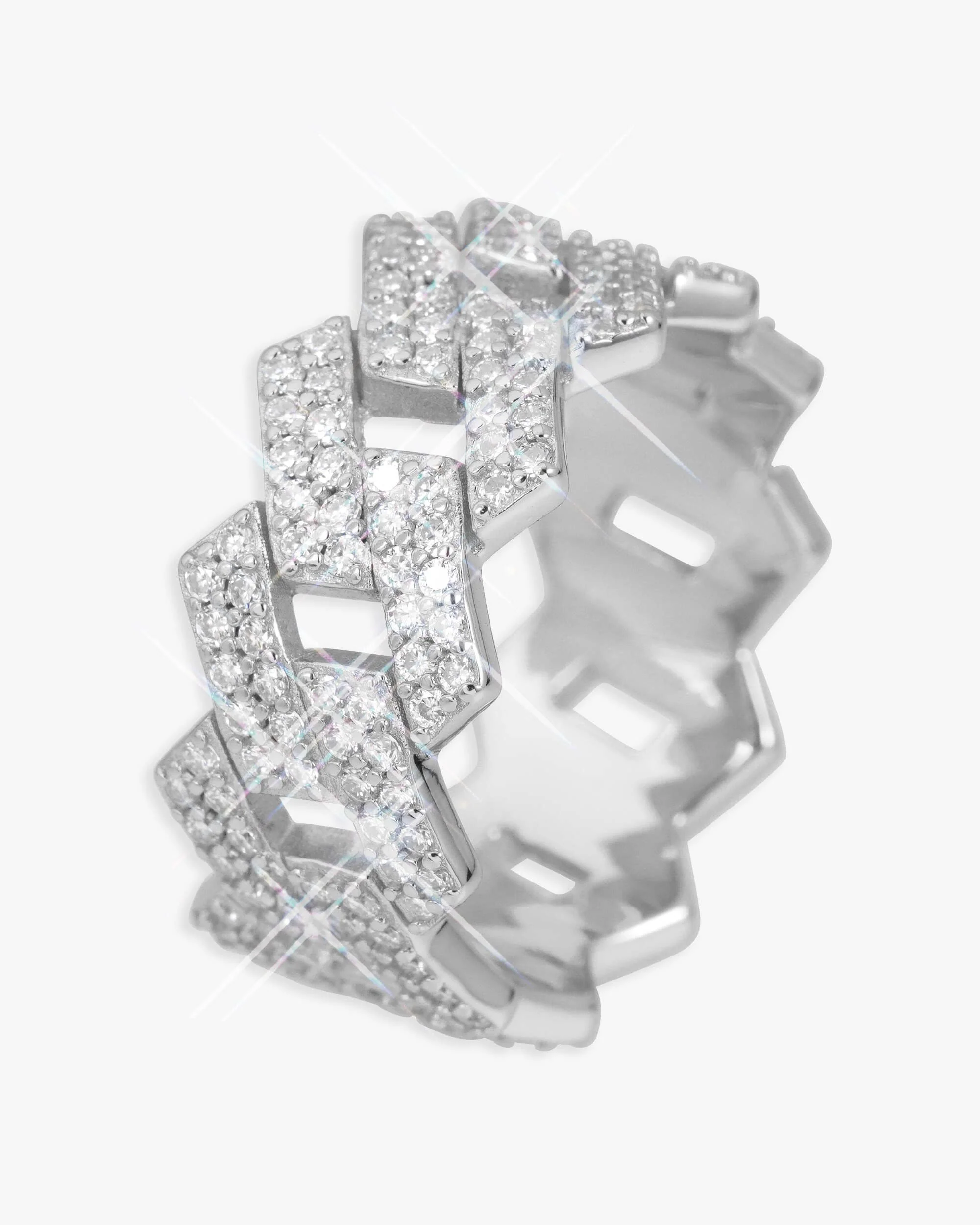 VVS Cuban Link Ring 14K Gold - Image 6