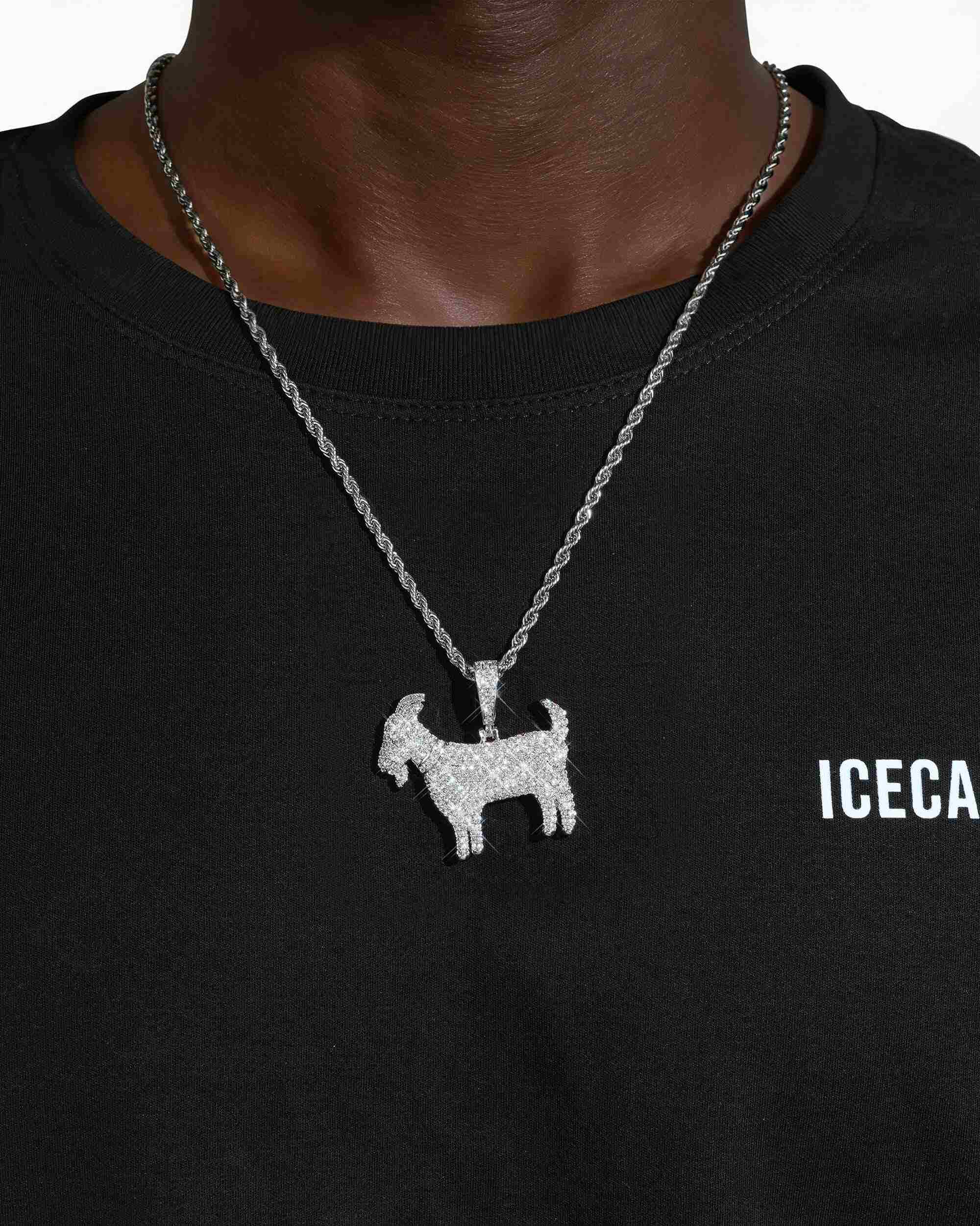 VVS Goat Pendant 14K Gold - Image 2