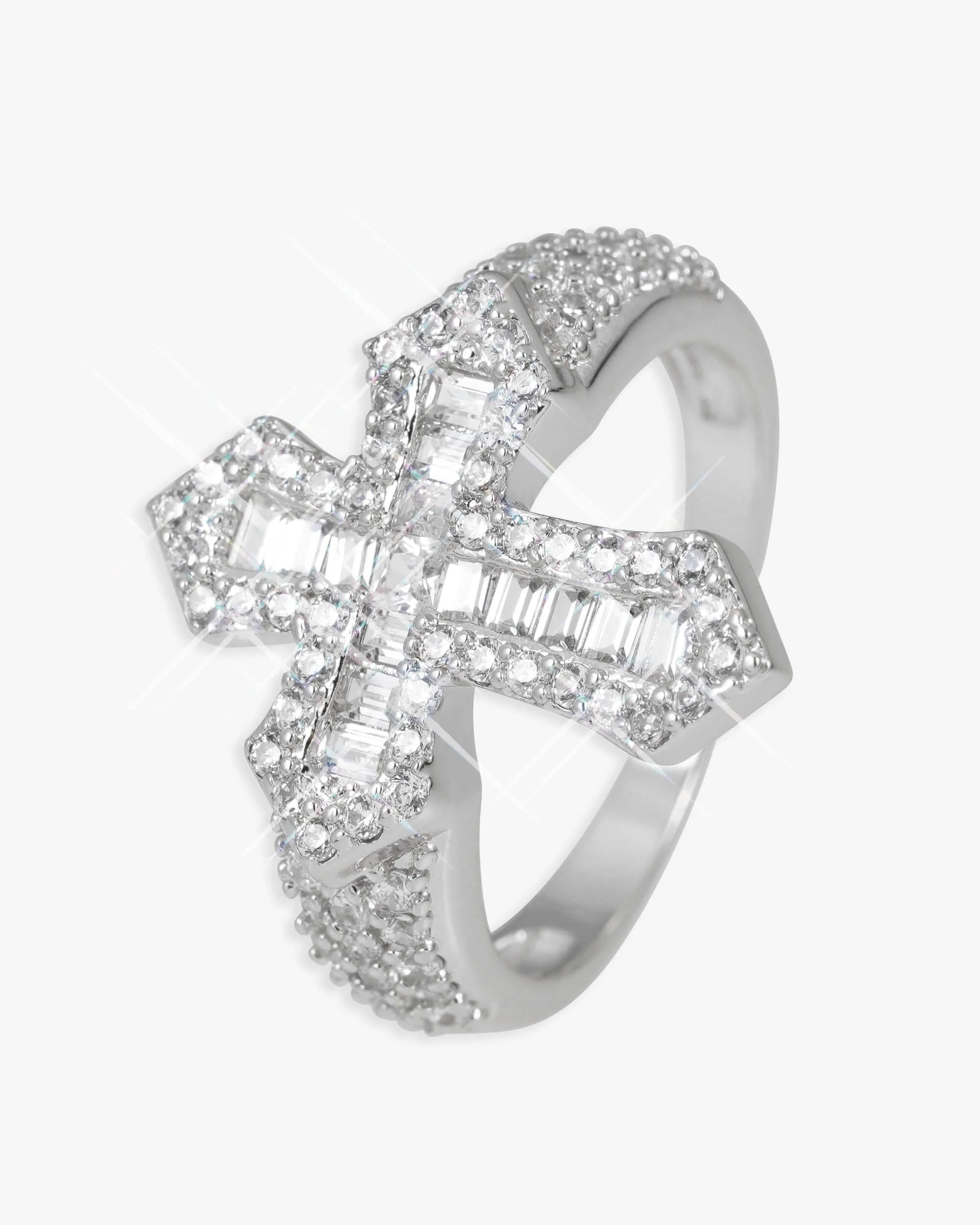 VVS Gothic Cross Ring 14K Gold - Image 3
