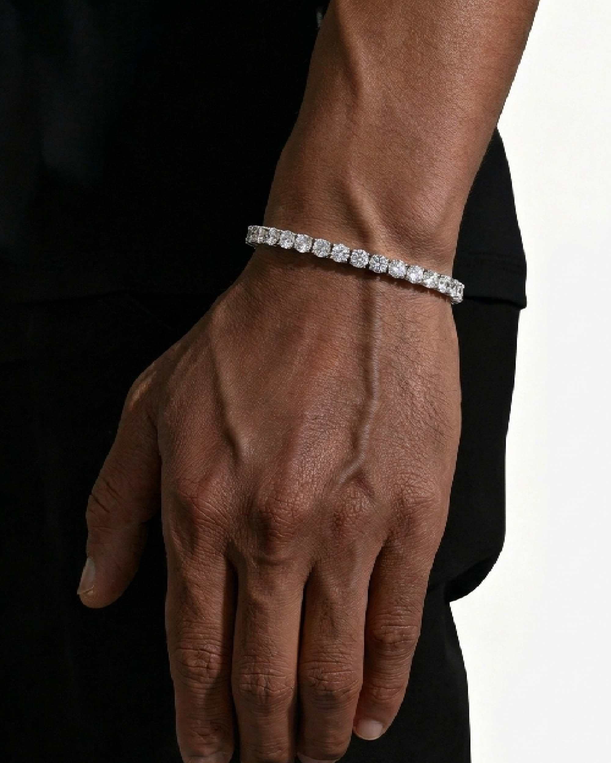 VVS Tennis Bracelet 14K Gold (ALL SIZES) - Image 3