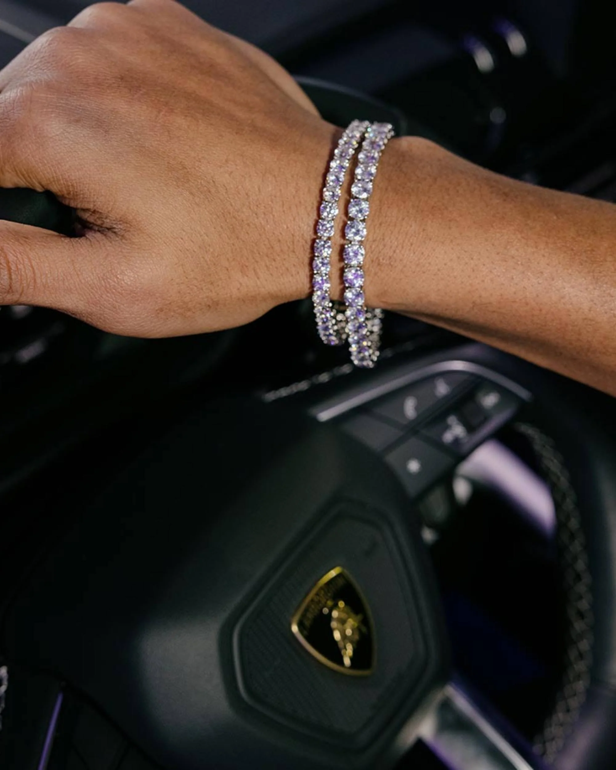 Moissanite Tennis Bracelet 14K Gold (ALL SIZES) - Image 3